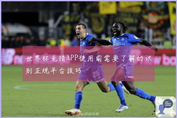 世界杯竞猜APP使用前需要了解的识别正规平台技巧